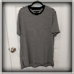 Five Four Short Sleeve Striped Tee - Black/White
